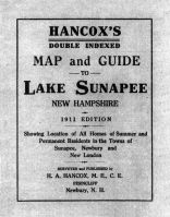 Lake Sunapee Map and Guide 1911 